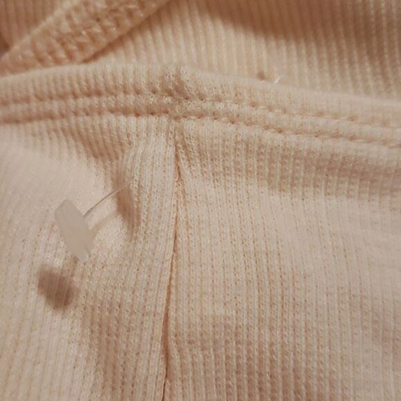 Bp Womens Button Up Ribbed Crop Top Camisole Light Peach Size 2X NWOT - Picture 5 of 5